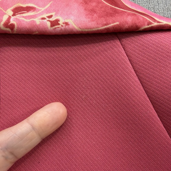 Lilli Ann Vintage Pink Suit Jacket Floral Collar 1960s Mod Blazer Small - Picture 9 of 11